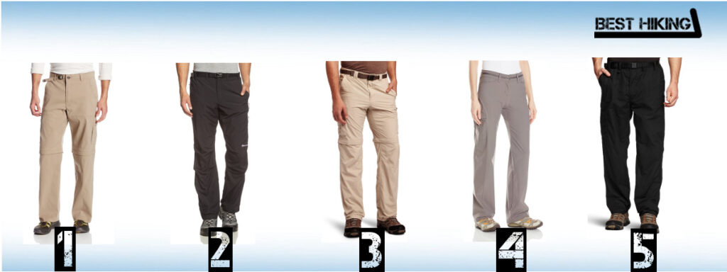 The Best Five Hiking Pants - Best Hiking