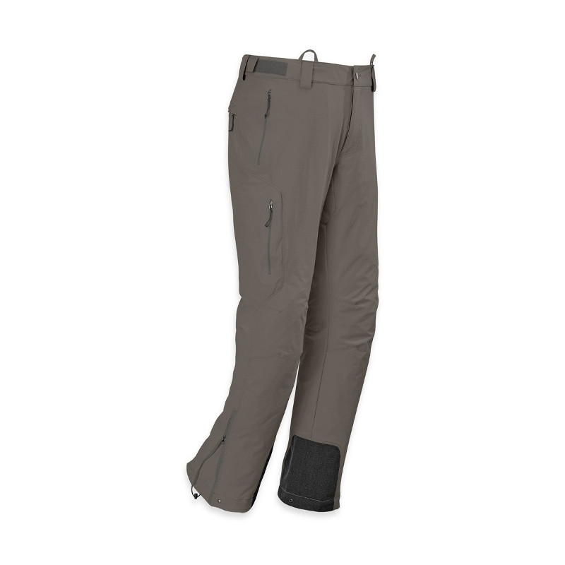 Black Softshell Explorer Trousers Outdoor Water Resistant Windproof Lined 