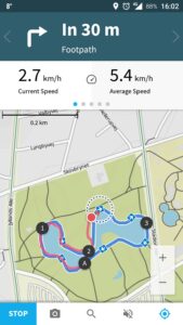 Komoot Hiking App