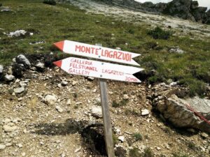 Passo Falzarego – Lagazuoi Trail Direction Sign