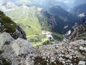 Passo Falzarego – Lagazuoi Trail View on the starting point