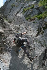 Otmarjeva Pot Via Ferrata - Ladder Higher Up