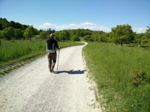 Agri Bavnehøj trail - walking on Tremosevej