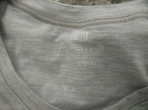 Lasting Merino 160 Back t-shirt - printed washing instructions
