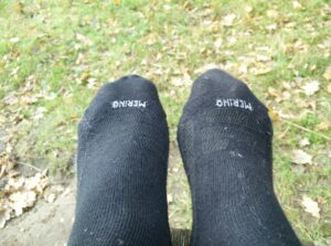 Lasting WLS Hiking Merino Socks: Thin fabric on the top