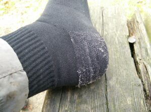 Silverlight Hiking Socks: Cushioned heel