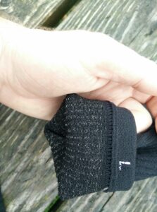 Silverlight Hiking Socks: Fabric on the inside
