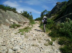 Kvitevatn Trail - path gets stoney