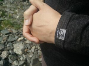 Lasting Merino 160 Atila Base Layer - brand tag on left cuff