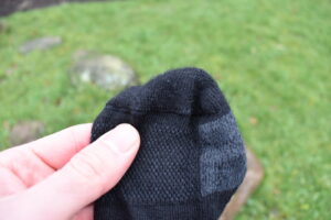 Arms of Andes Alpaca Wool Socks: Minimalistic seams in the toe area