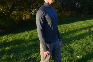 Patagonia Capilene Midweight Zip-Neck: From the side