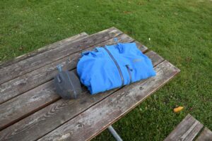 2.5-layer rain jackets pack smaller and are lighter. 