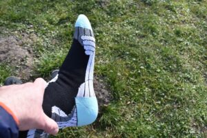 ArcticDry Waterproof Socks: The socks fit really well although they are somewhat stiff 