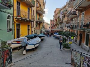 Exploring and Hiking Cinque Terre - heading down Via Renato Birolli to the sea