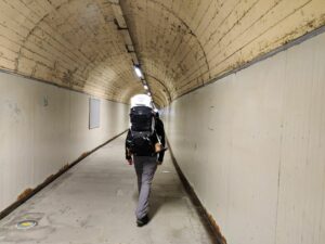 Exploring and Hiking Cinque Terre - tunnel from Manarola train station to the village itself